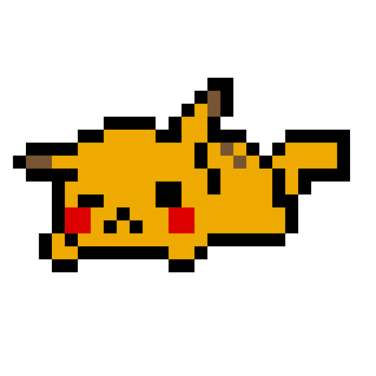 pikachu – Pokemon Pärlplatta Mönster