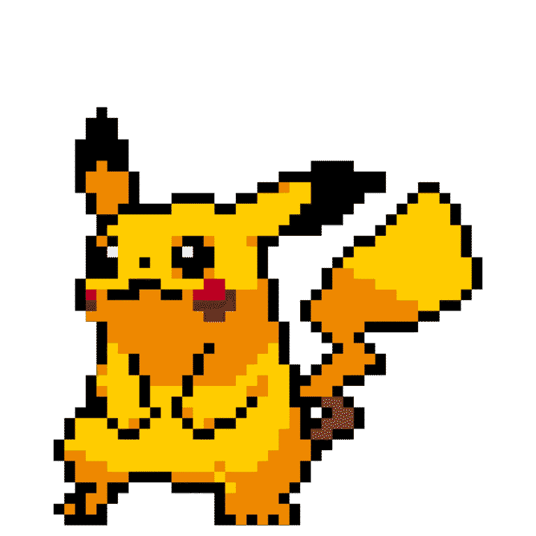 Pikachu – Pokemon Pärlplatta Mönster