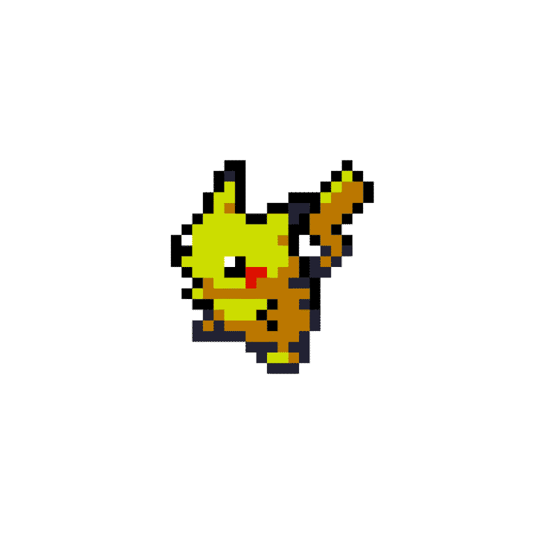 Pikachu – Pokemon Pärlplatta Mönster