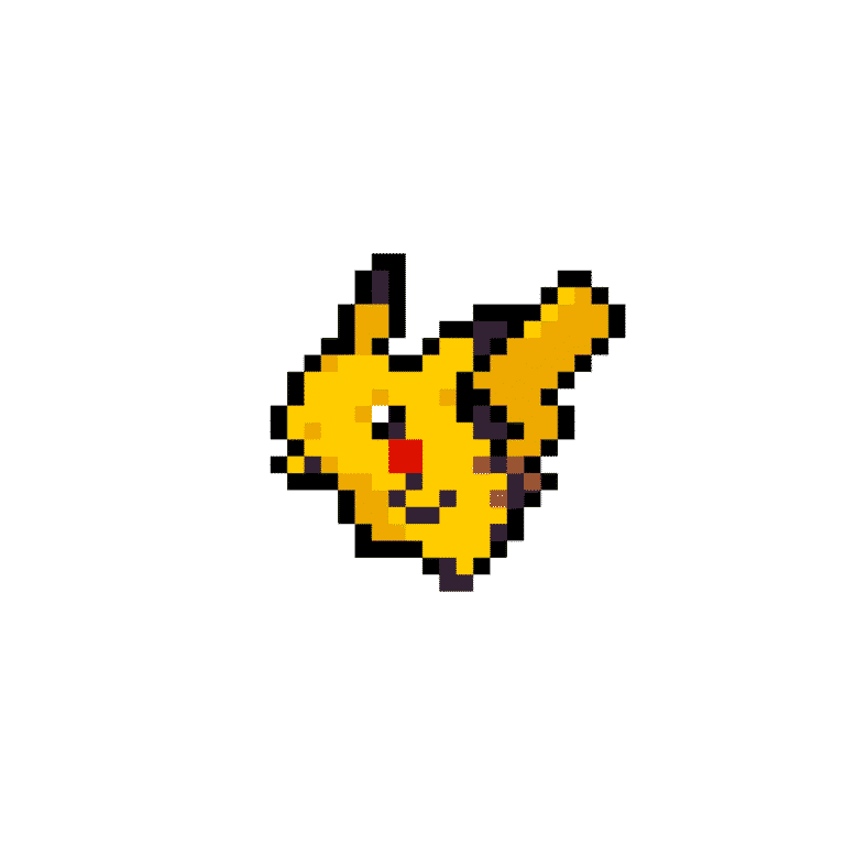 Pikachu – Pokemon Pärlplatta Mönster
