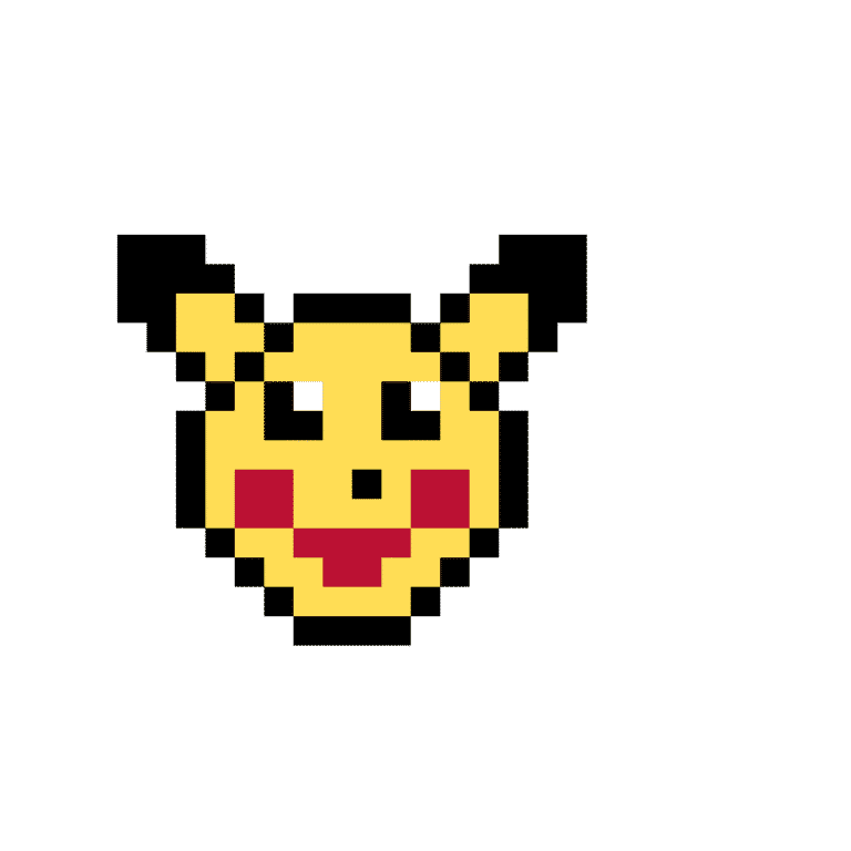 Pikachu – Pokemon Pärlplatta Mönster