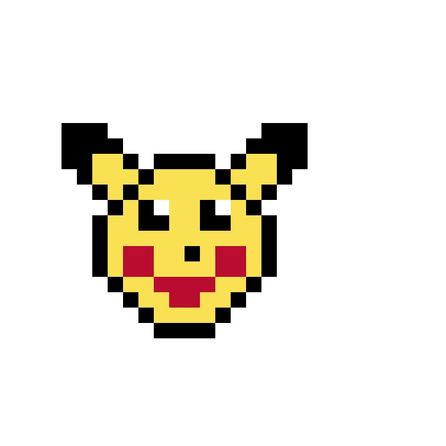 Pärlplatta mönster för Pikachu