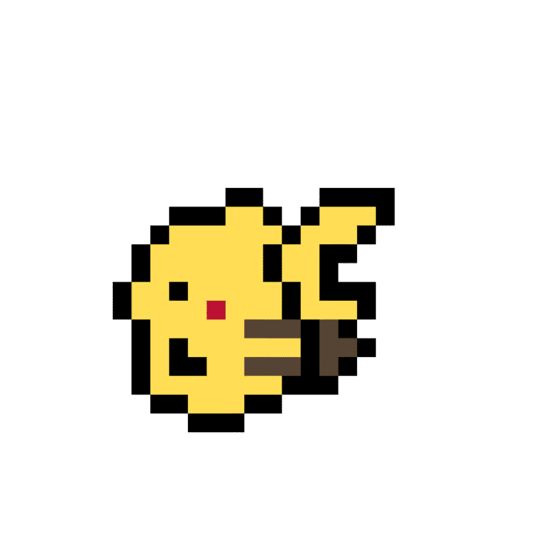 Pikachu – Pokemon Pärlplatta Mönster
