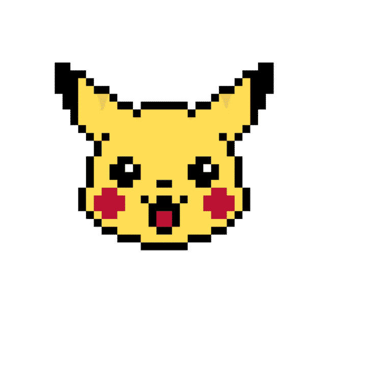 Pikachu – Pokemon Pärlplatta Mönster