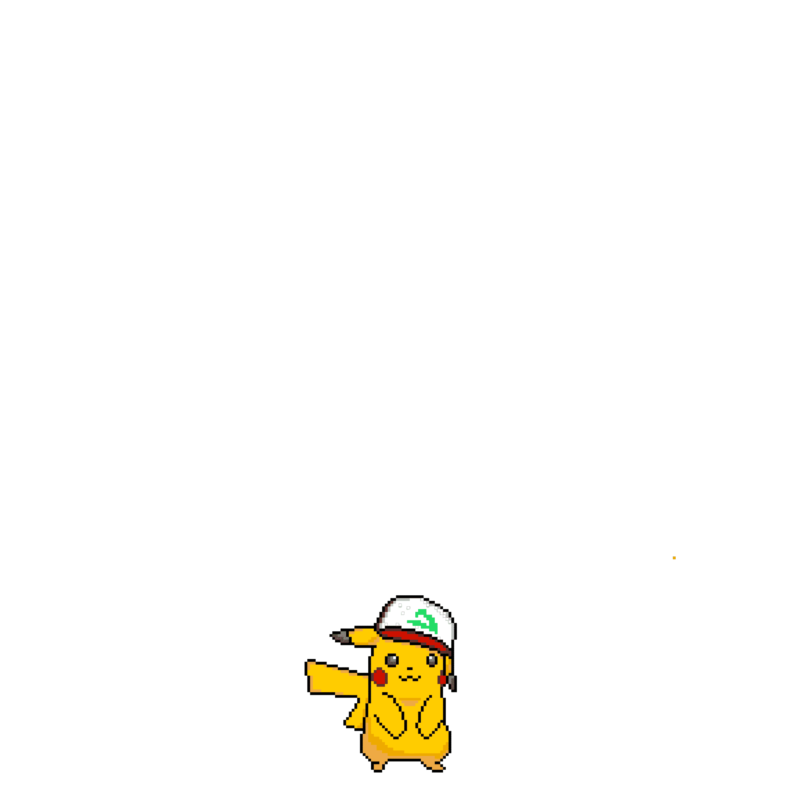 Pärlplatta mönster för pikachu