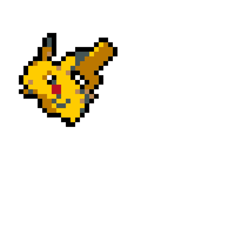 Pikachu – Pokemon Pärlplatta Mönster