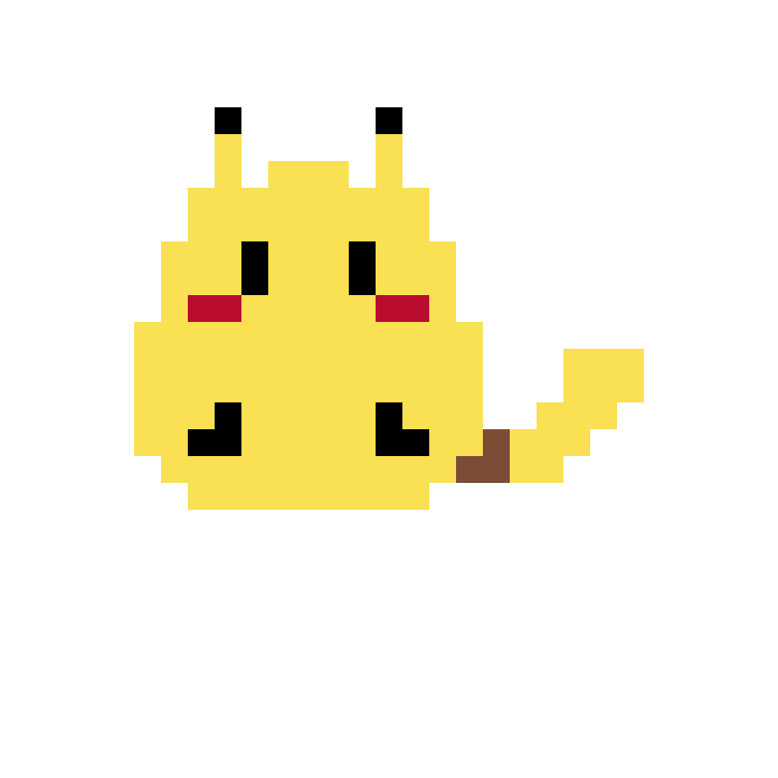 Pärlplatta mönster för Pikachu 5mm enkel