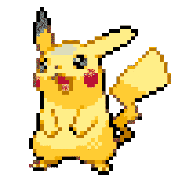 Pikachu – Pokemon Pärlplatta Mönster