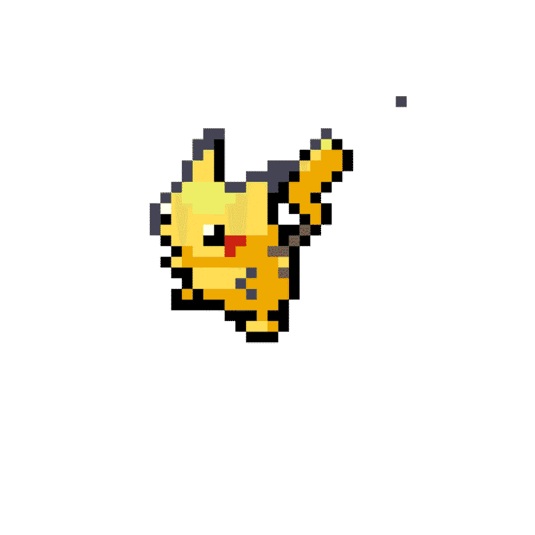 pikachu – Pokemon Pärlplatta Mönster
