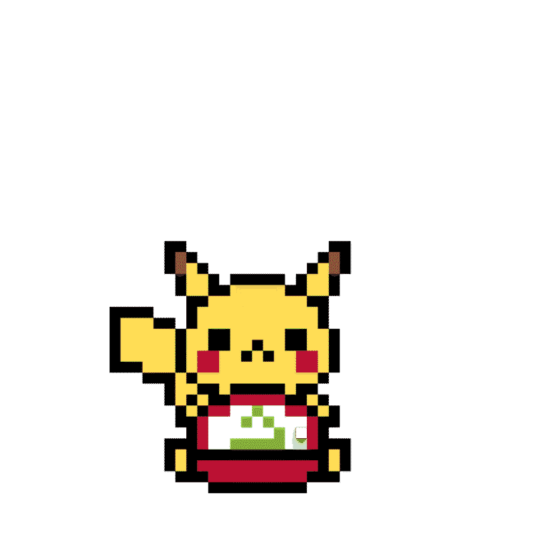 pikachu chibi – Pokemon Pärlplatta Mönster