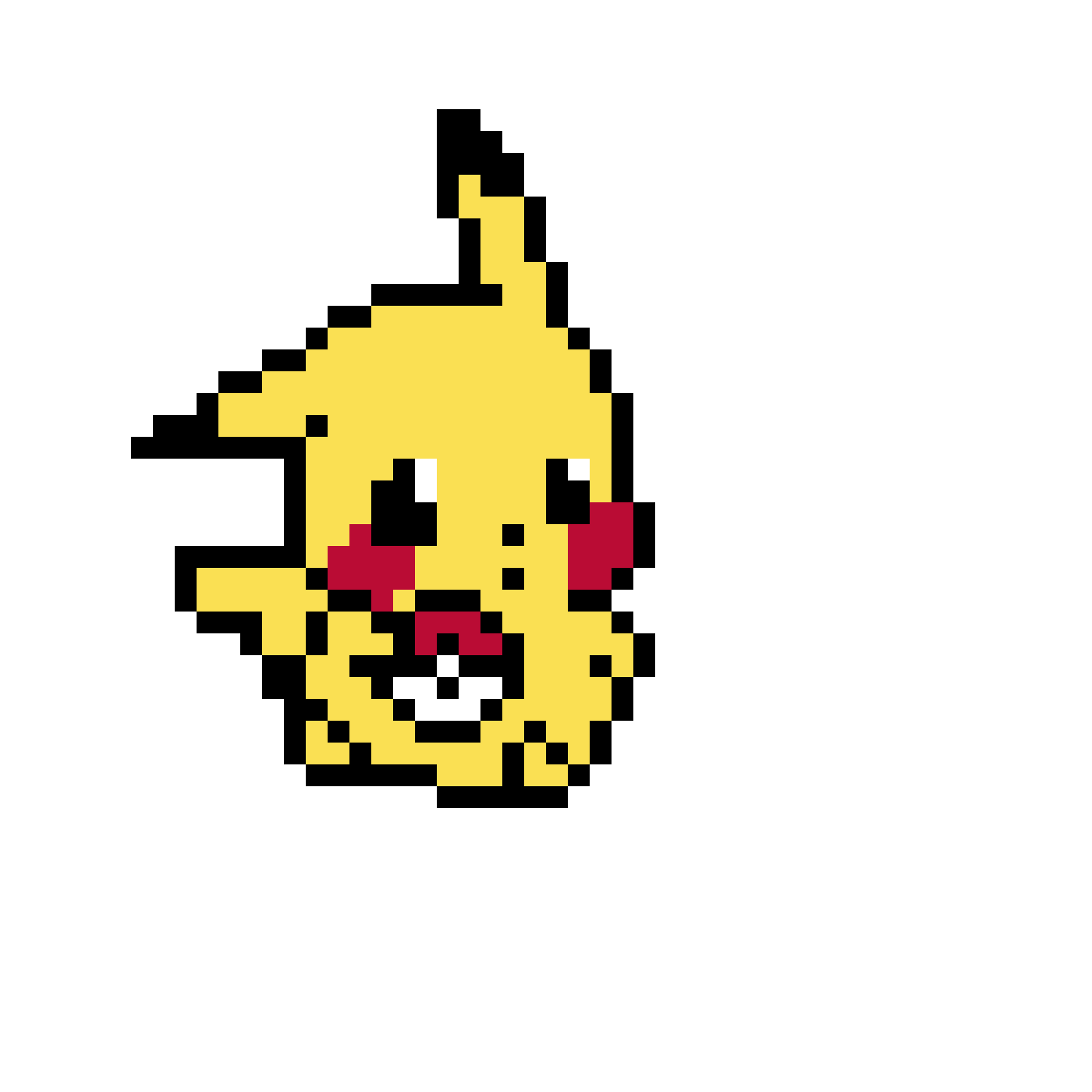 Pärlplatta mönster för Pikachu chibi