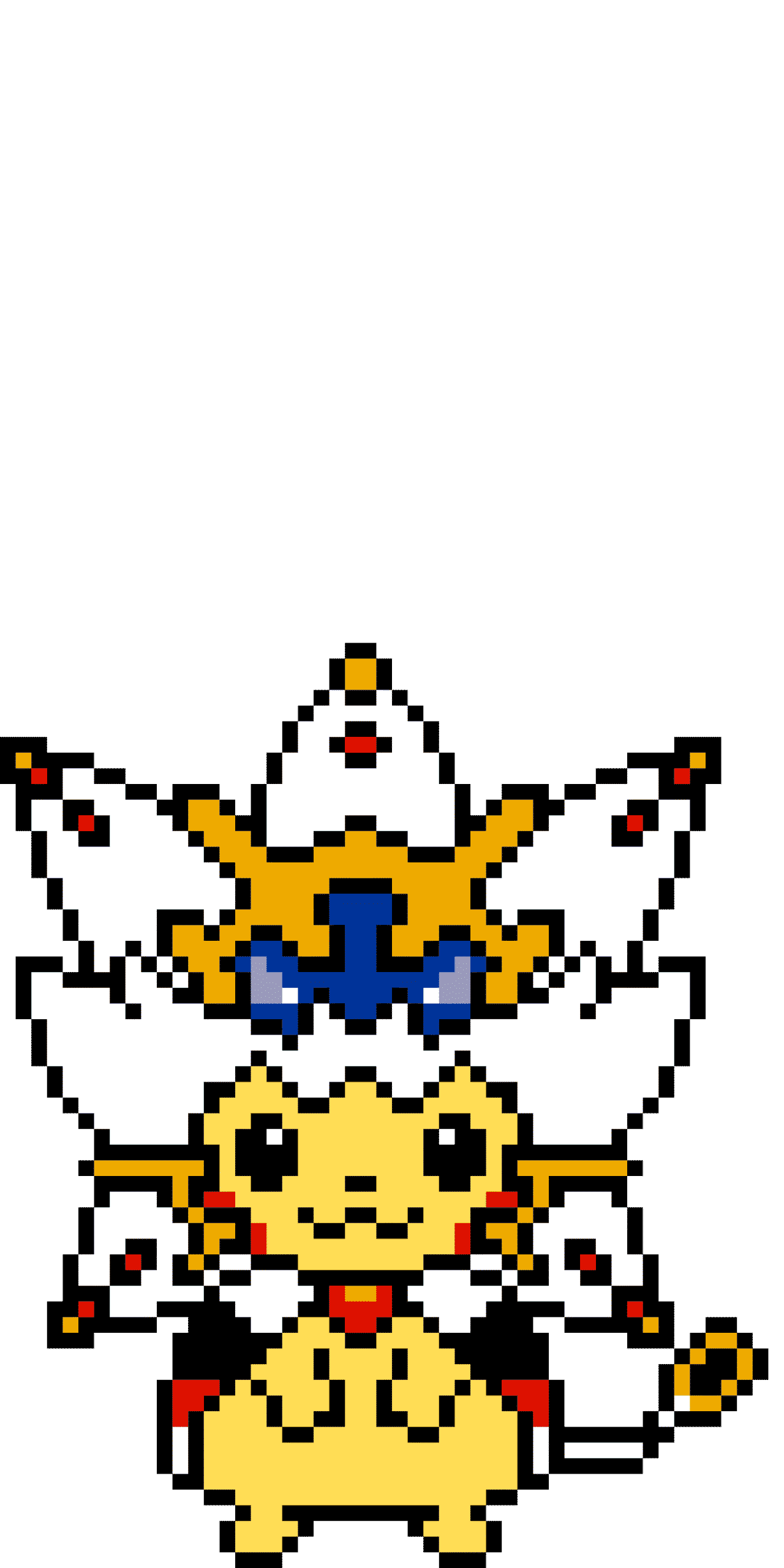 Pärlplatta mönster för Pikachu disfraz solgaleo