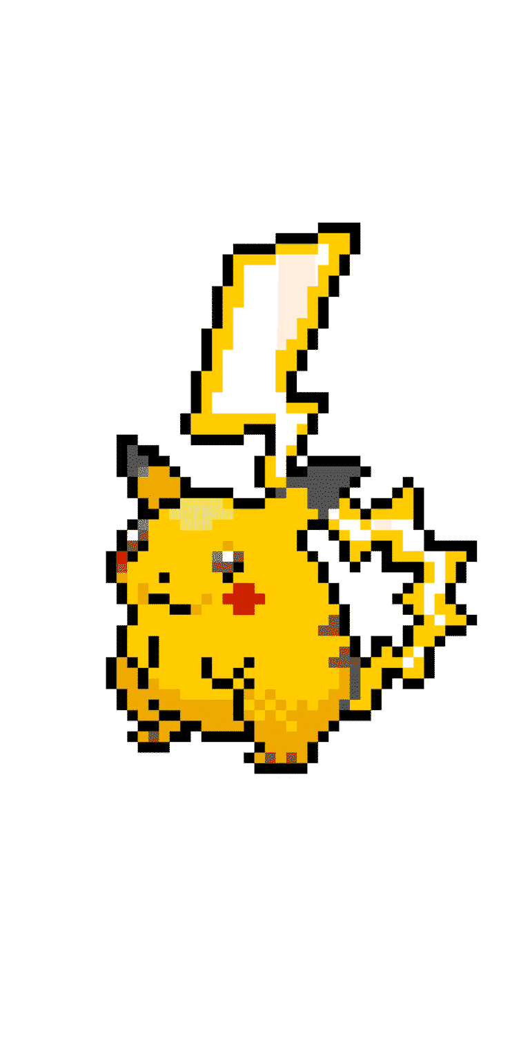 pikachu gigamax – Pokemon Pärlplatta Mönster