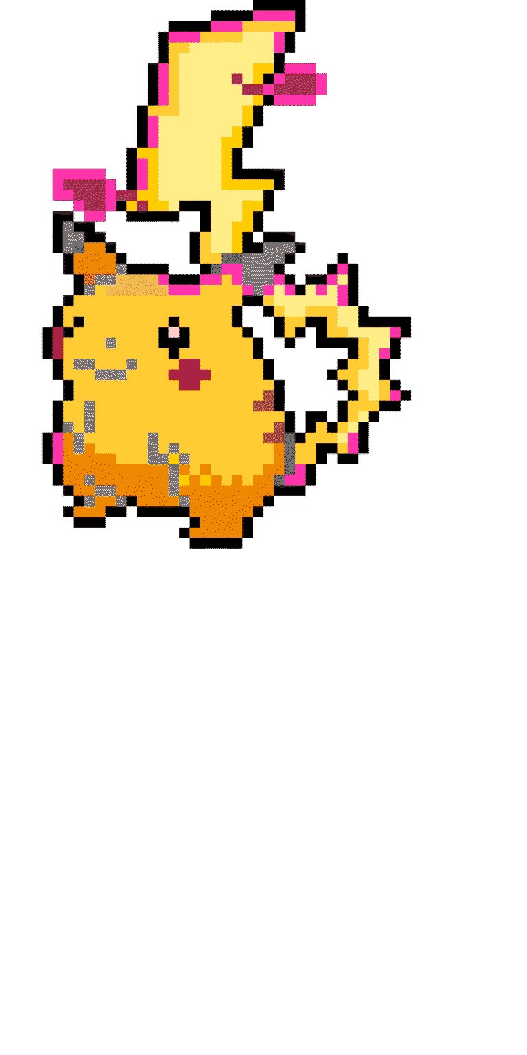 Pikachu gigantamax – Pokemon Pärlplatta Mönster