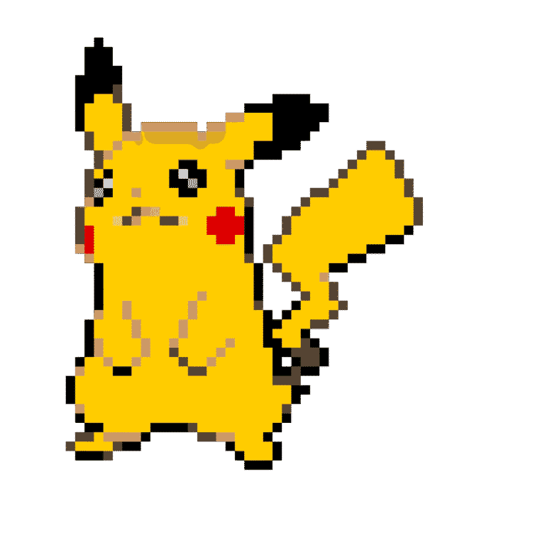 Pikachu gigante – Pokemon Pärlplatta Mönster