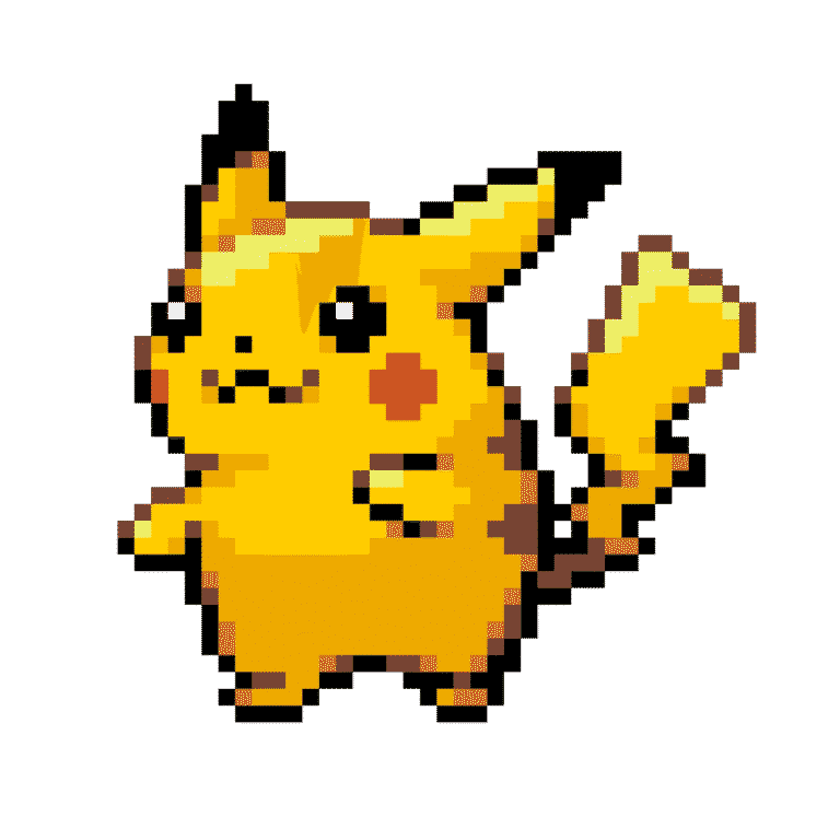 Pikachu Söt – Pokemon Pärlplatta Mönster