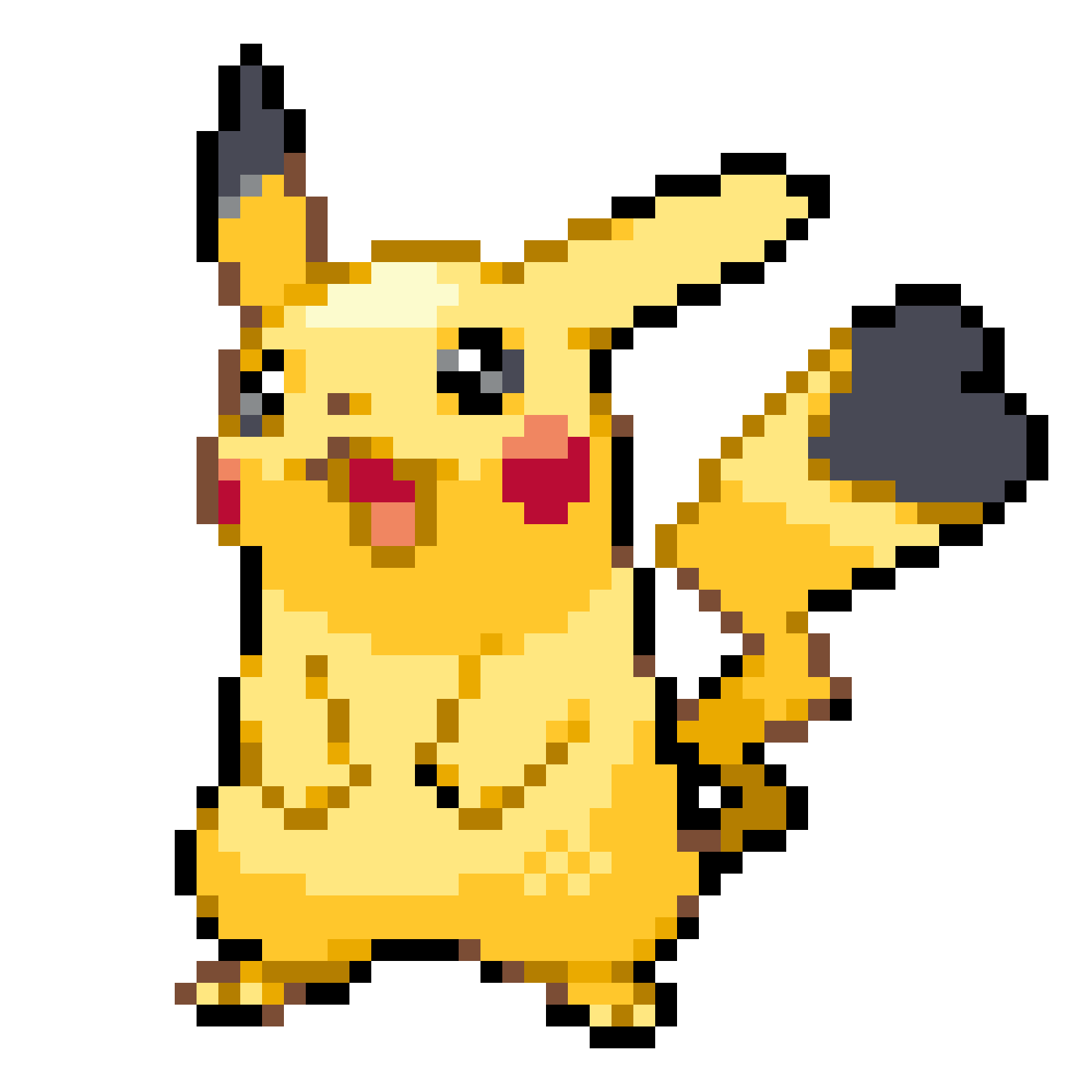 Pärlplatta mönster för Pikachu Hembra