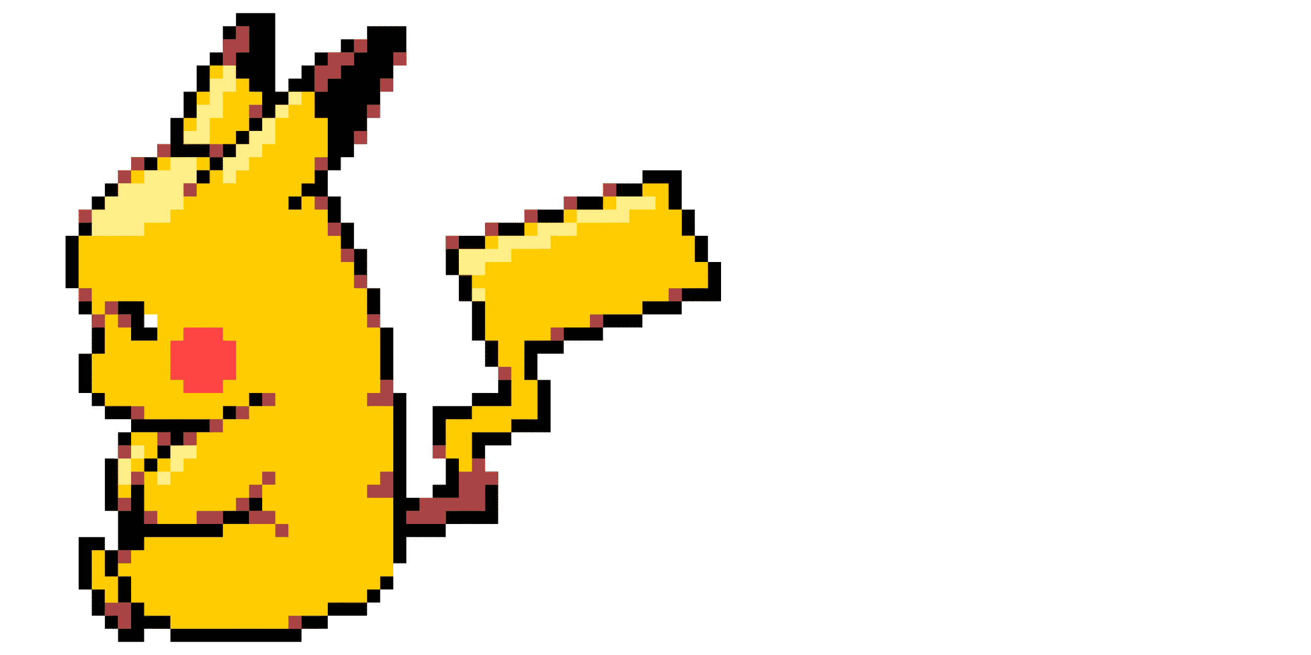 Pärlplatta mönster för pikachu :p