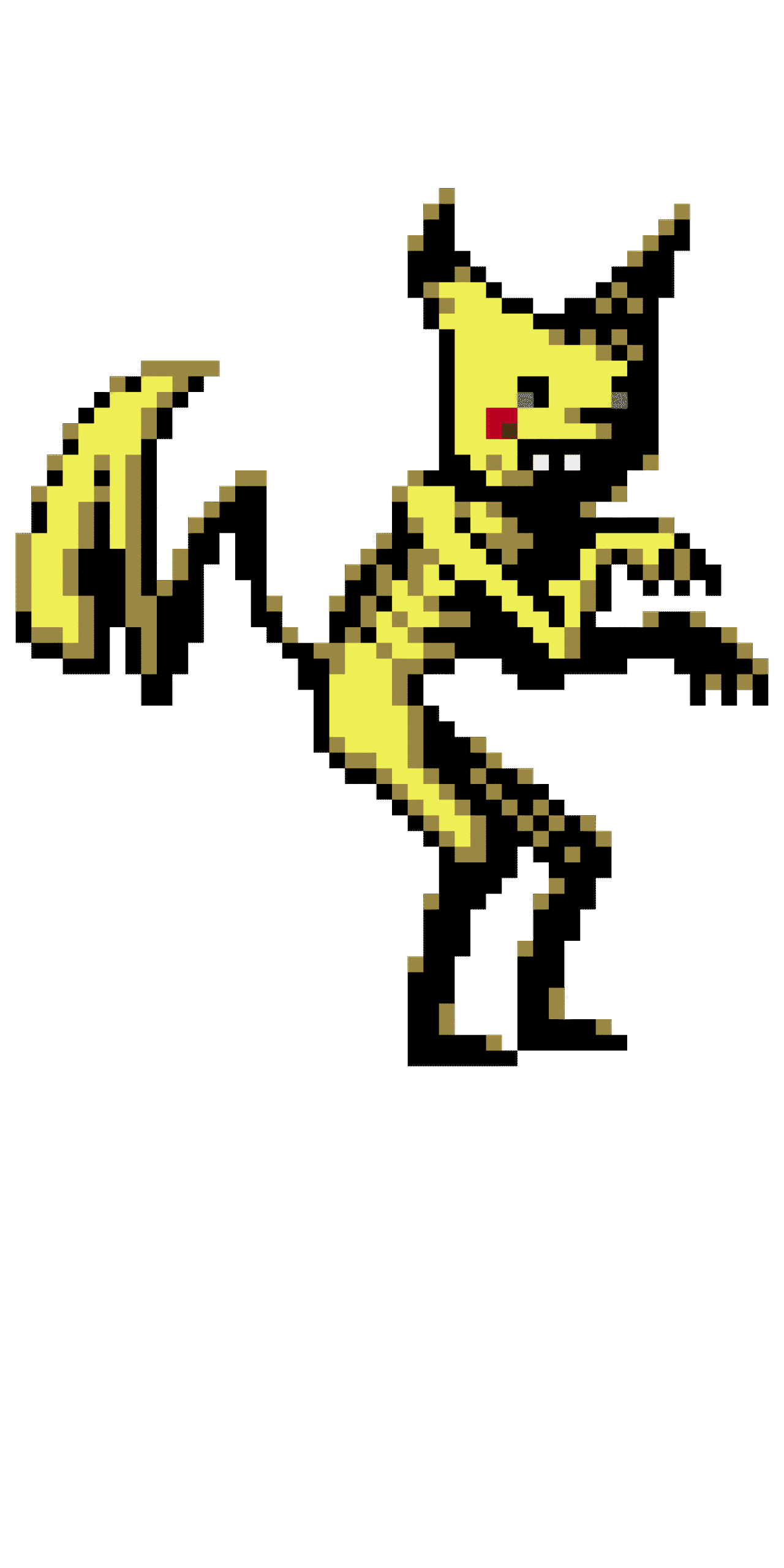 Pärlplatta mönster för Pikachu Sonriente
