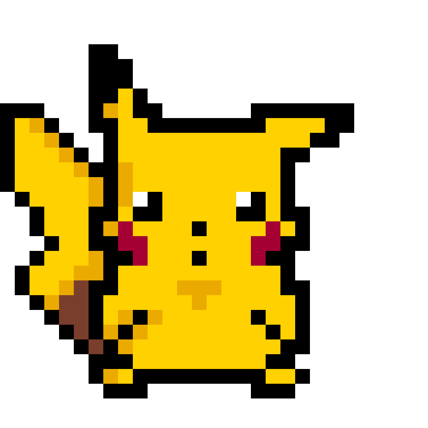 Pärlplatta mönster för PIKACHU - VS 1.0