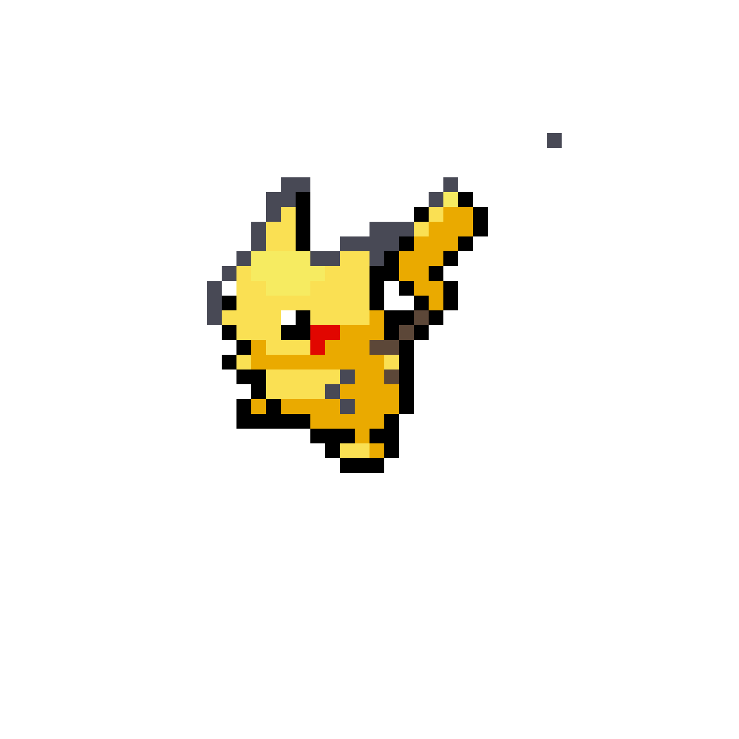 Pärlplatta mönster för pikachu