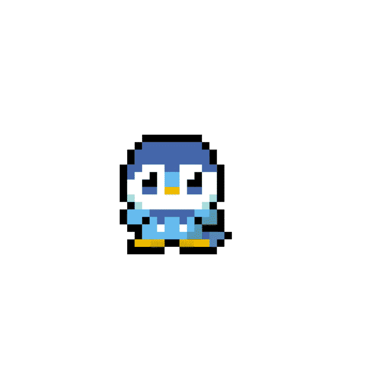 Piplup – Pokemon Pärlplatta Mönster