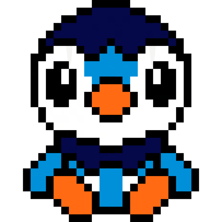 Piplup – Pokemon Pärlplatta Mönster