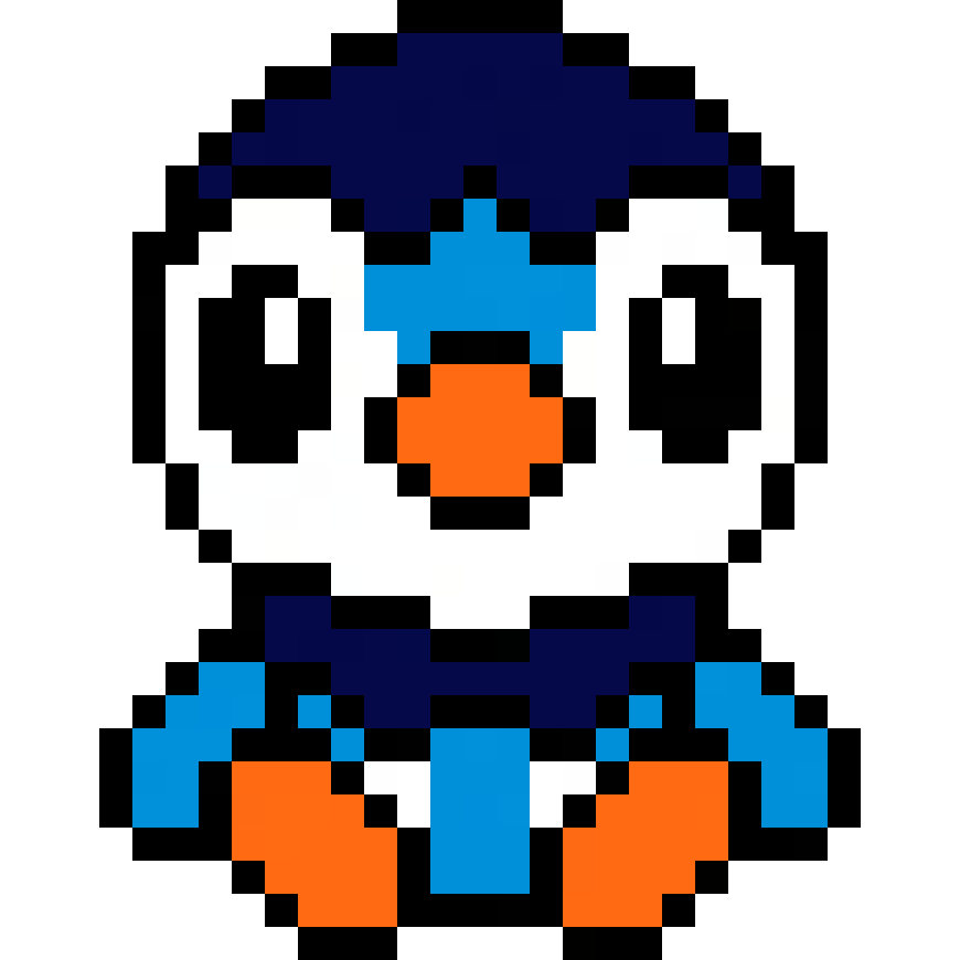 Pärlplatta mönster för Piplup