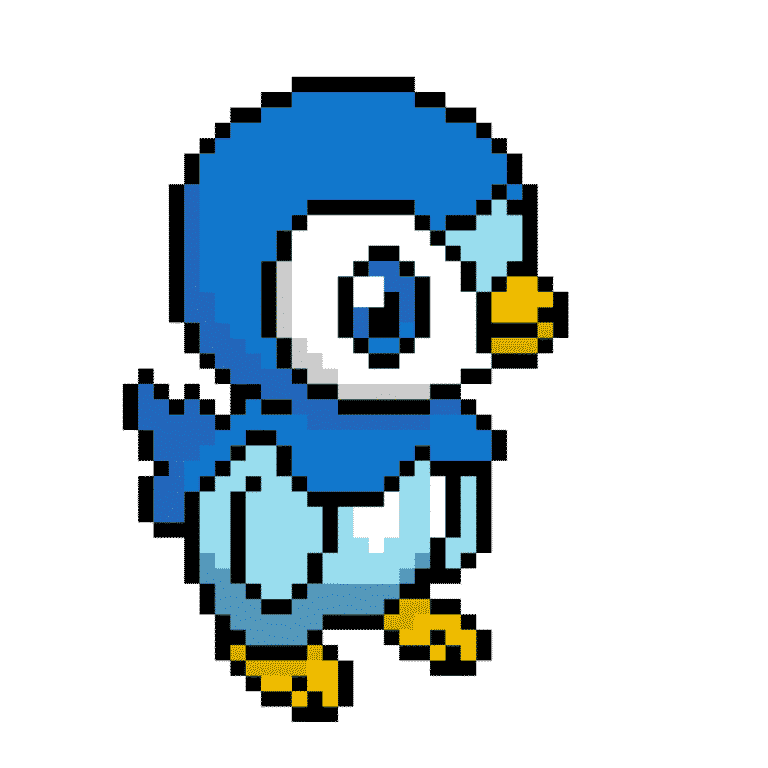 Piplup – Pokémon – Pokemon Pärlplatta Mönster