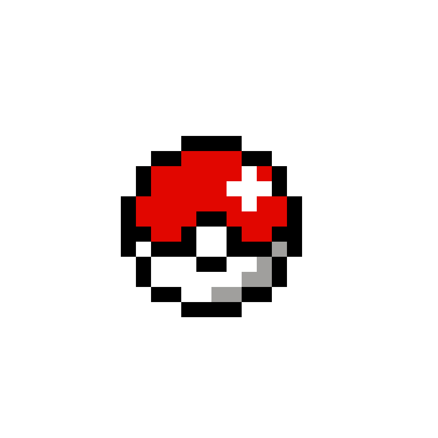 Pärlplatta mönster för Pokeball