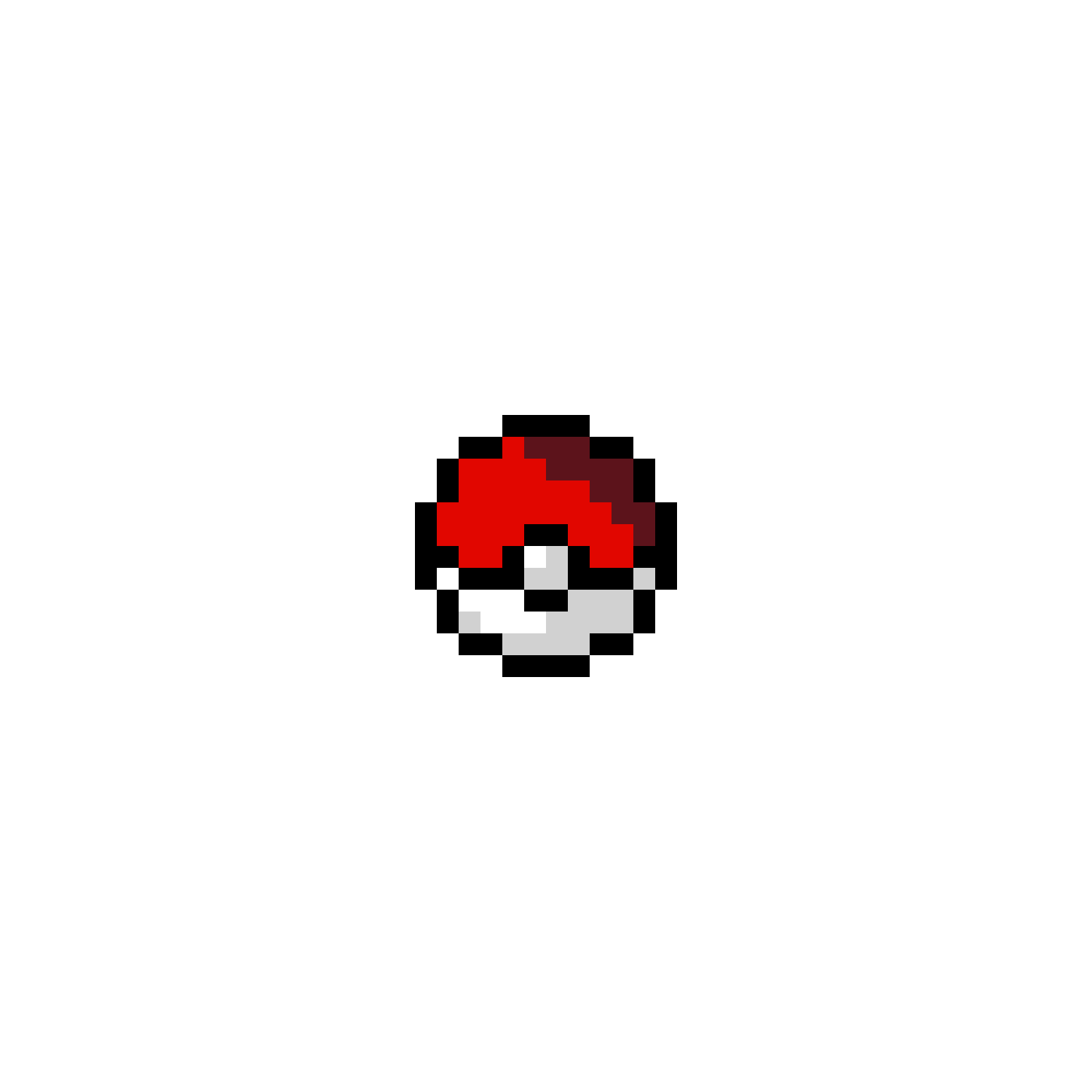 Pärlplatta mönster för pokeball
