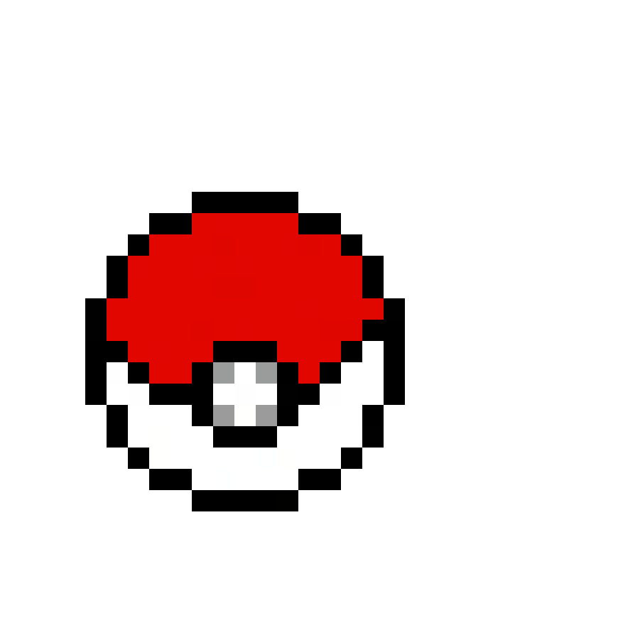 Pärlplatta mönster för Pokeball