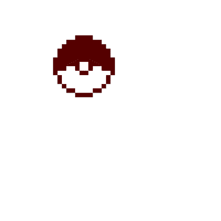 Pokeball – Pokemon Pärlplatta Mönster