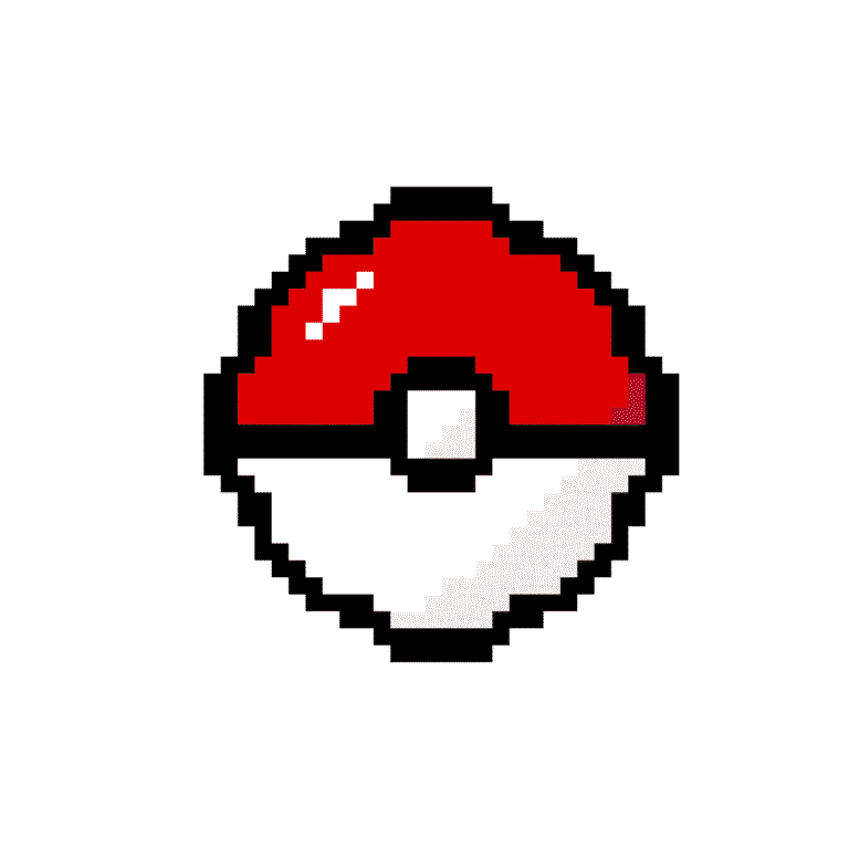 Pokeball – Pokemon Pärlplatta Mönster