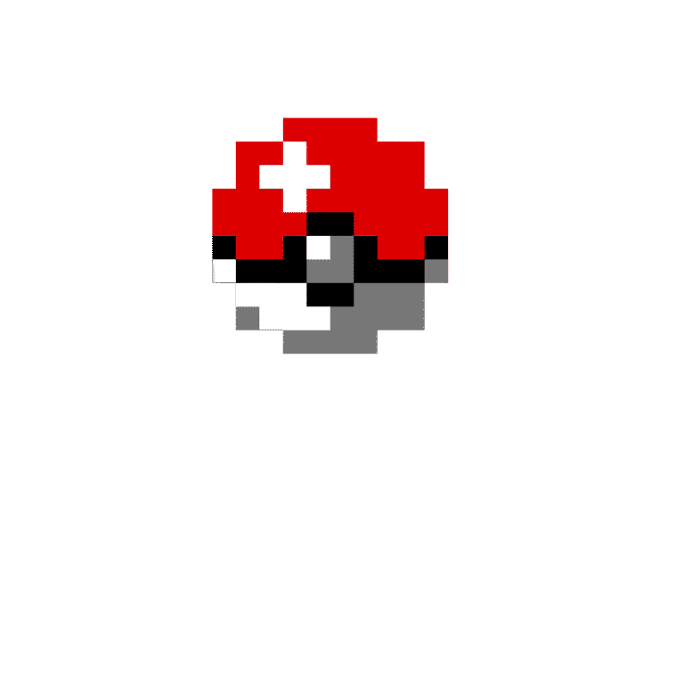 pokeball – Pokemon Pärlplatta Mönster