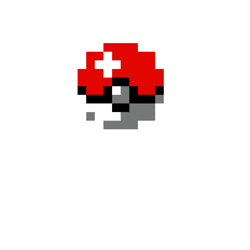 Pärlplatta mönster för pokeball