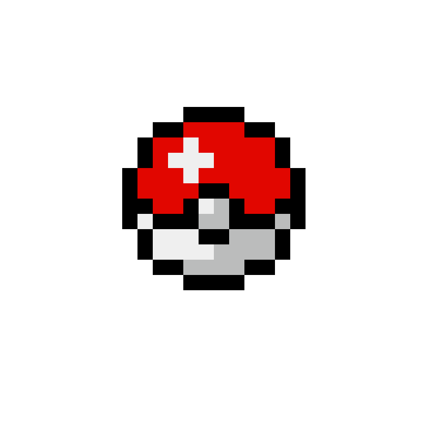 Pärlplatta mönster för Pokeball