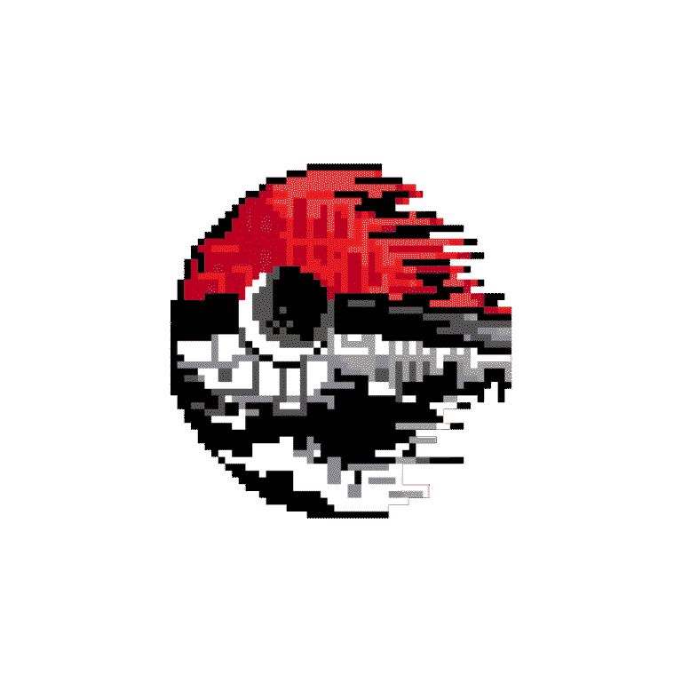 Pokeboll (dödsstjärna stil) – Pokemon Pärlplatta Mönster