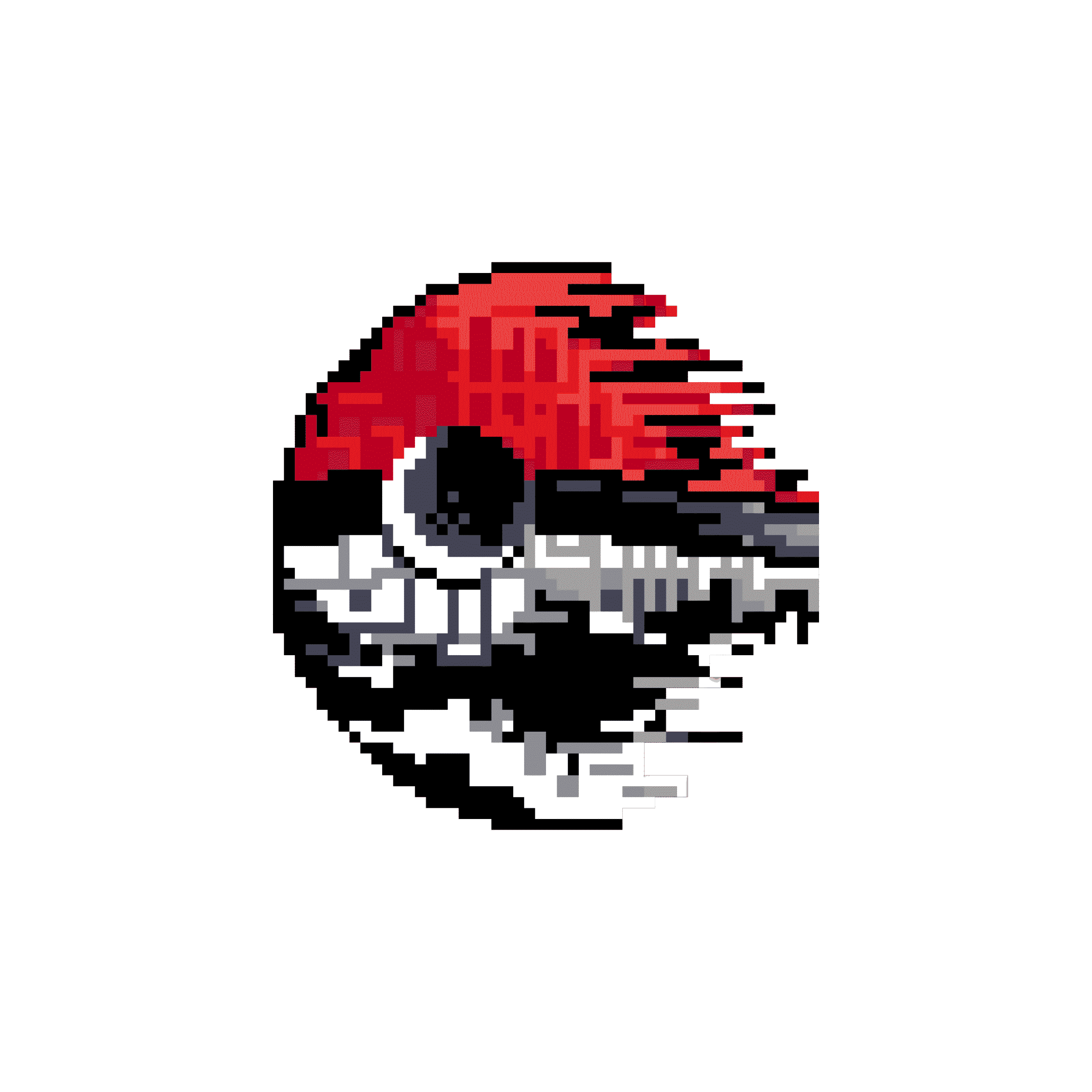 Pärlplatta mönster för Pokeball (estilo estrella de la muerte)
