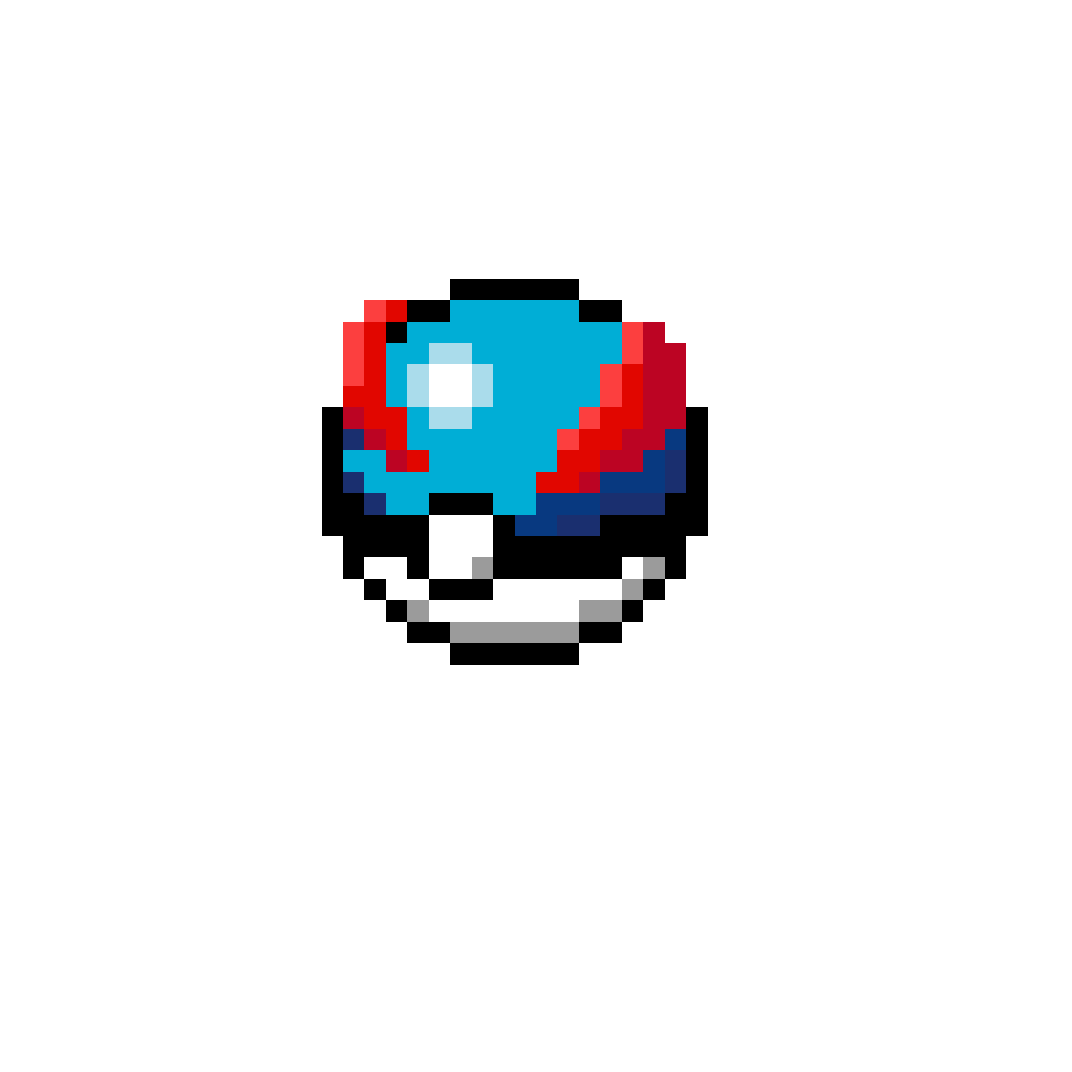 Pärlplatta mönster för Pokeball (superball)
