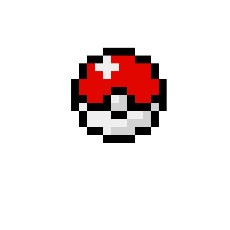 Pärlplatta mönster för Pokeball