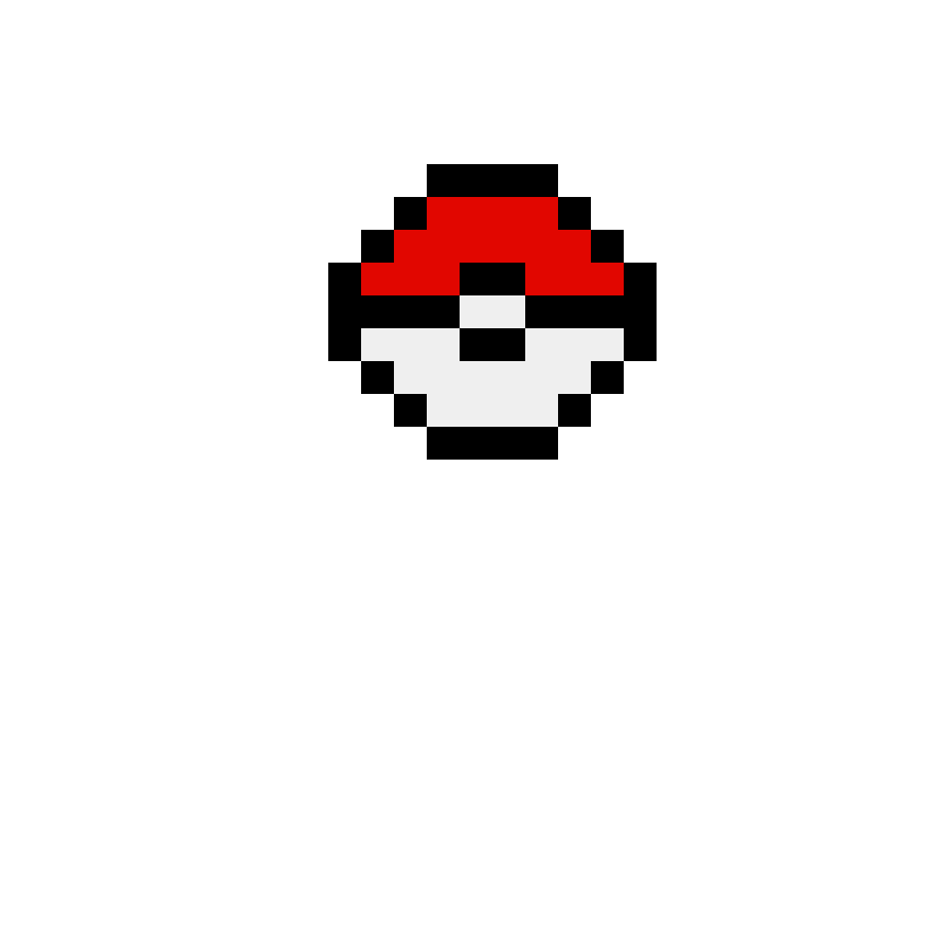 Pärlplatta mönster för Pokebola