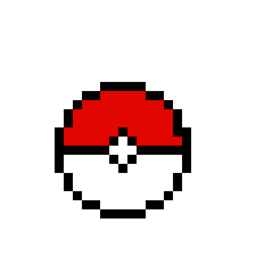 Pärlplatta mönster för Pokebola