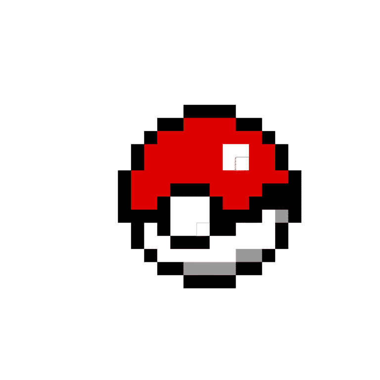 Pokebola – Pokemon Pärlplatta Mönster