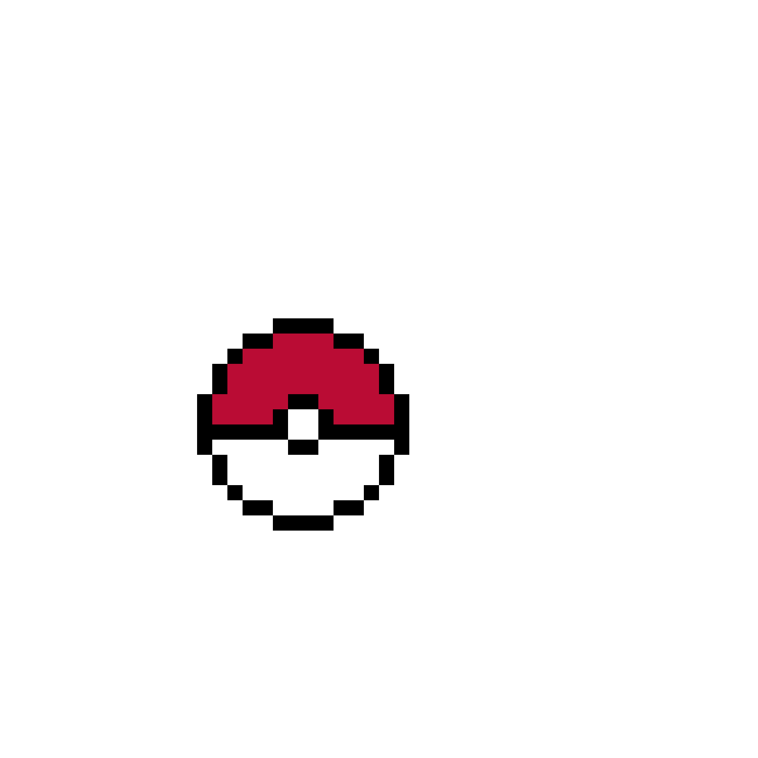 Pärlplatta mönster för Pokebola