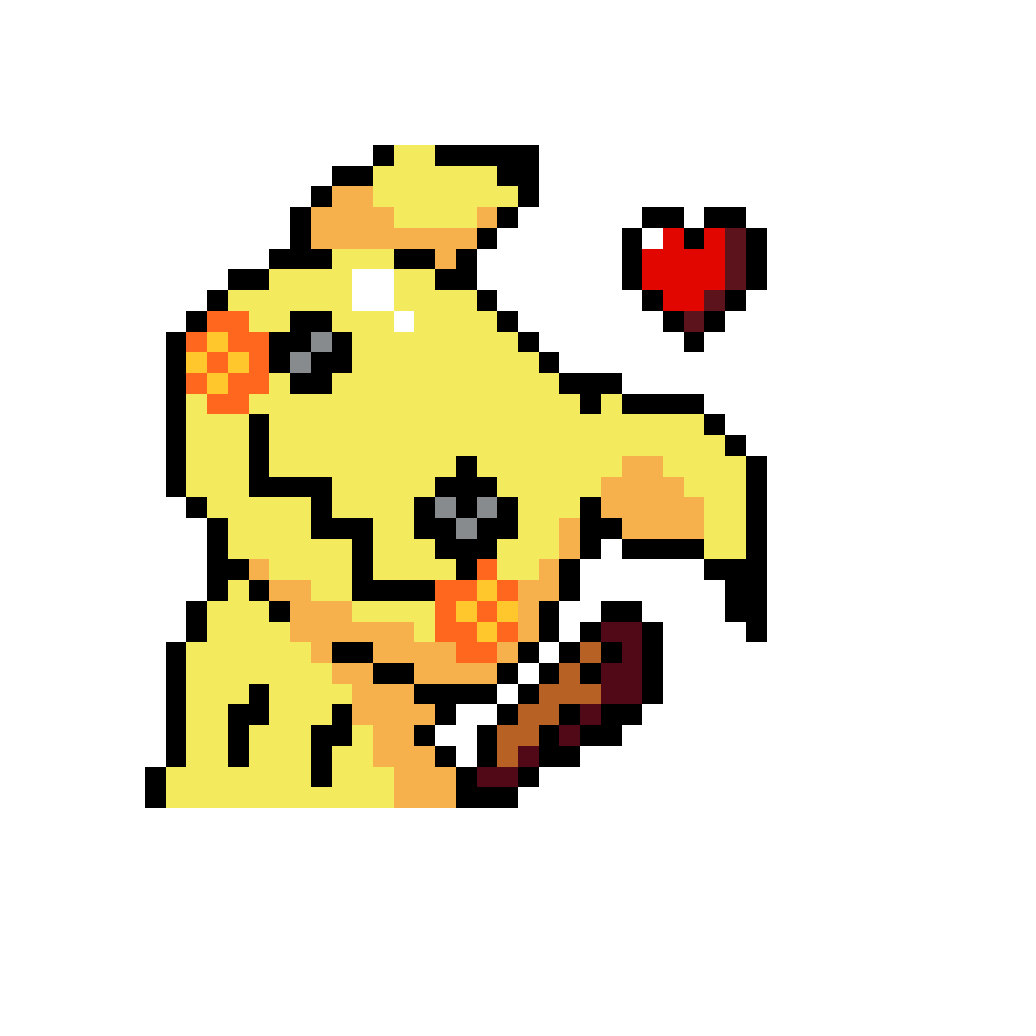 Pärlplatta mönster för pokemon mimikyu