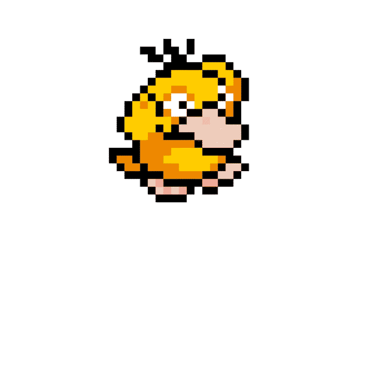 Psyduck – Pokemon Pärlplatta Mönster