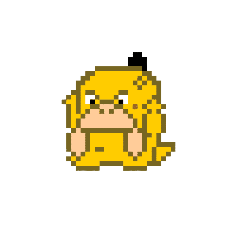 PSYDUCK – Pokemon Pärlplatta Mönster
