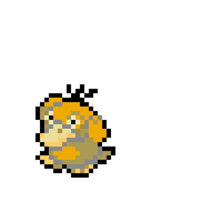 Psyduck – Pokemon Pärlplatta Mönster