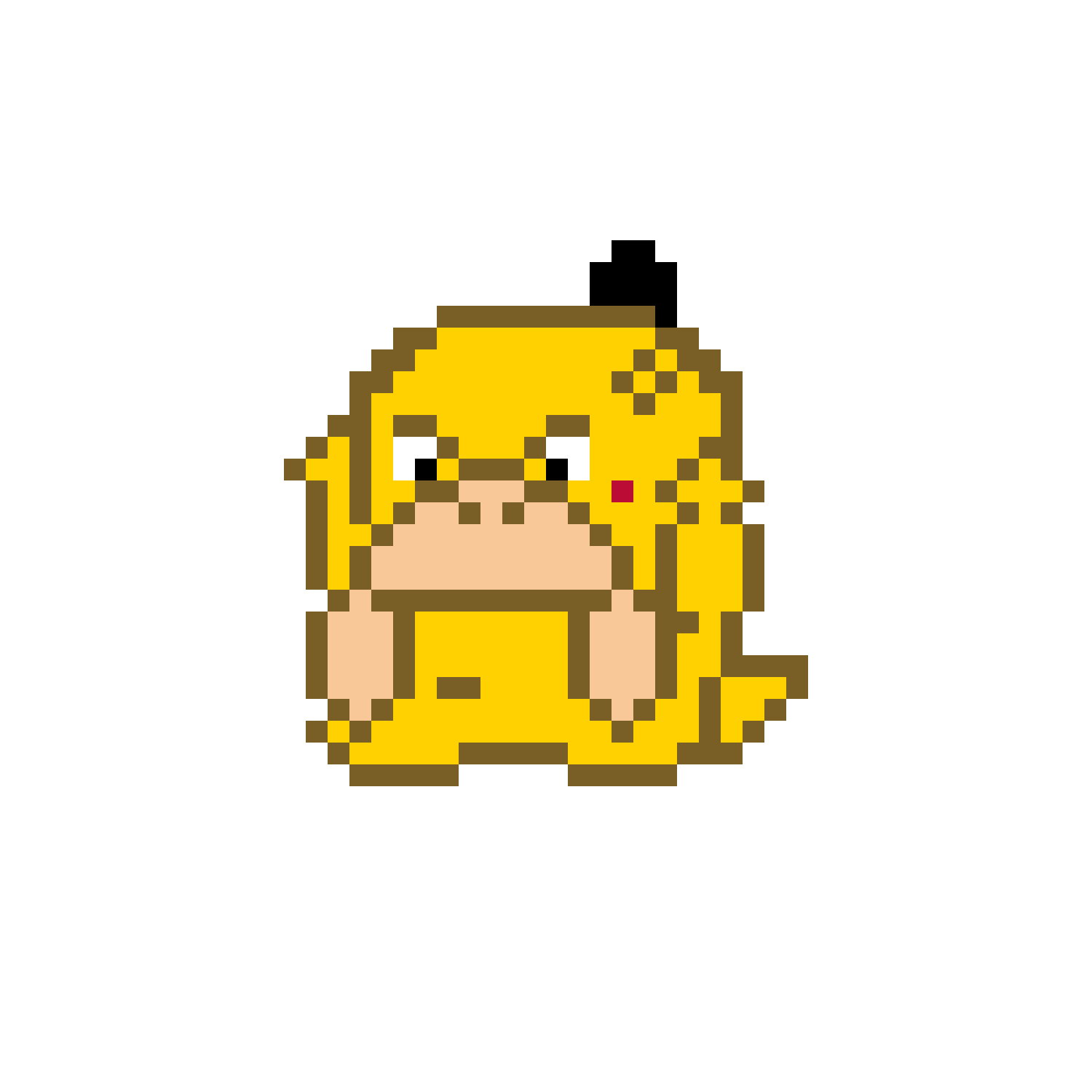 Pärlplatta mönster för PSYDUCK